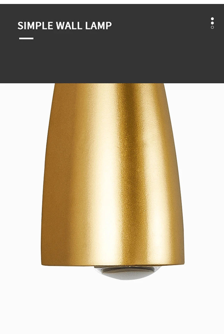 LED Wall Lamp - Waterproof Outdoor Light - Gold Acrylic Sconce for  Garden & Balcony.