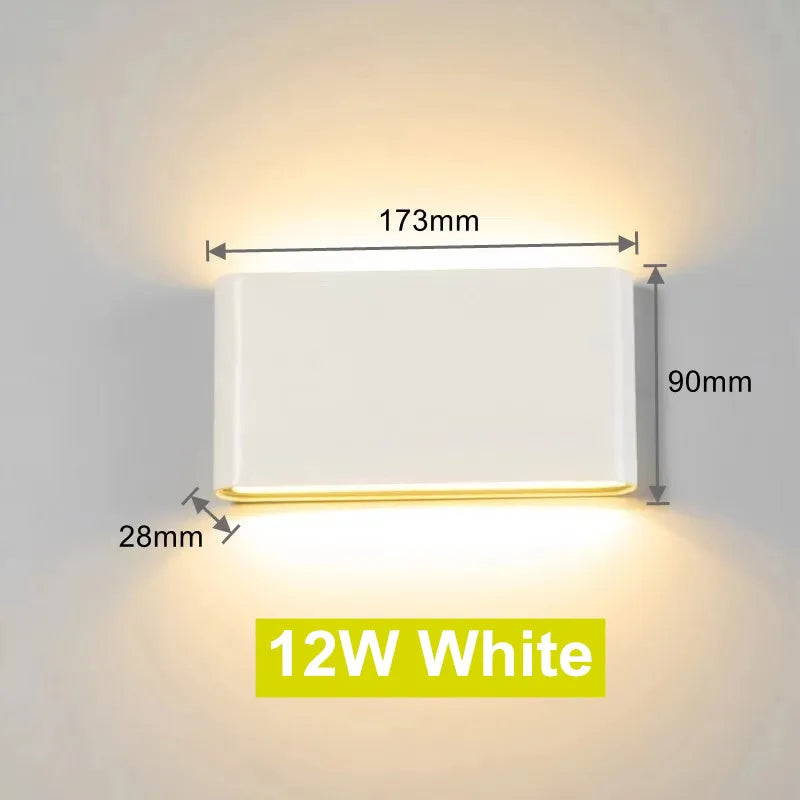 Outdoor LED Wall Lamp– Waterproof Aluminum Wall Light for Garden & Stairs.