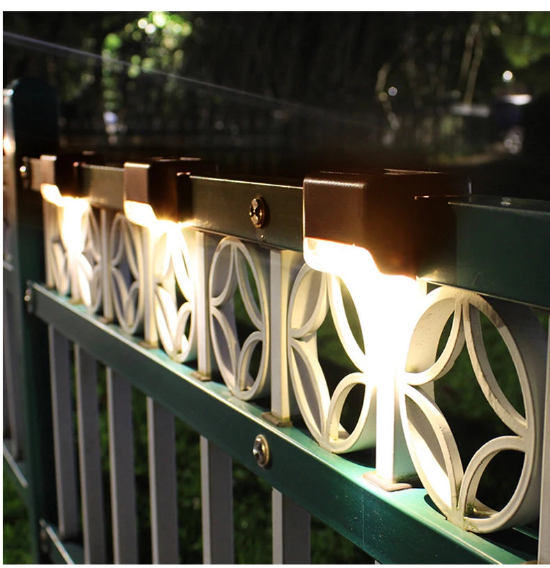 4-Pack Solar LED Garden Lights | For Outdoor Deck & Stair