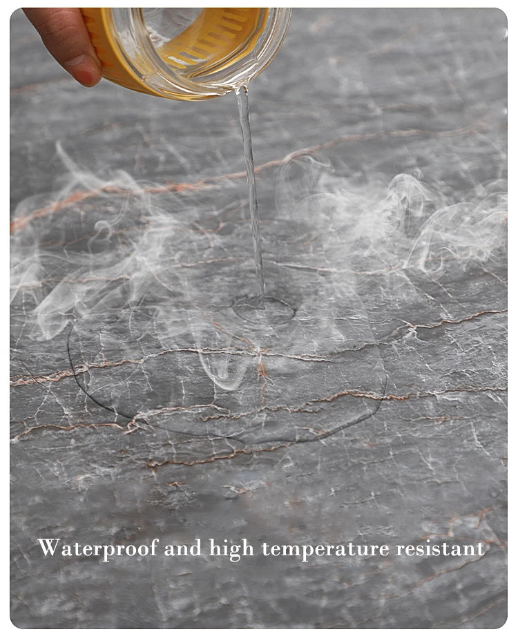 Marble Kitchen Oil-Proof Film, Waterproof Wallpaper