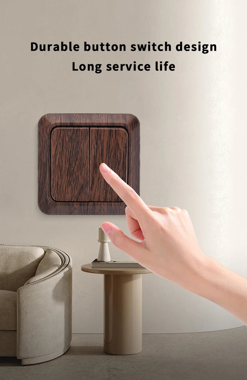 Classic 2-Gang Rocker Wall Light Switch | Ducent Decor.