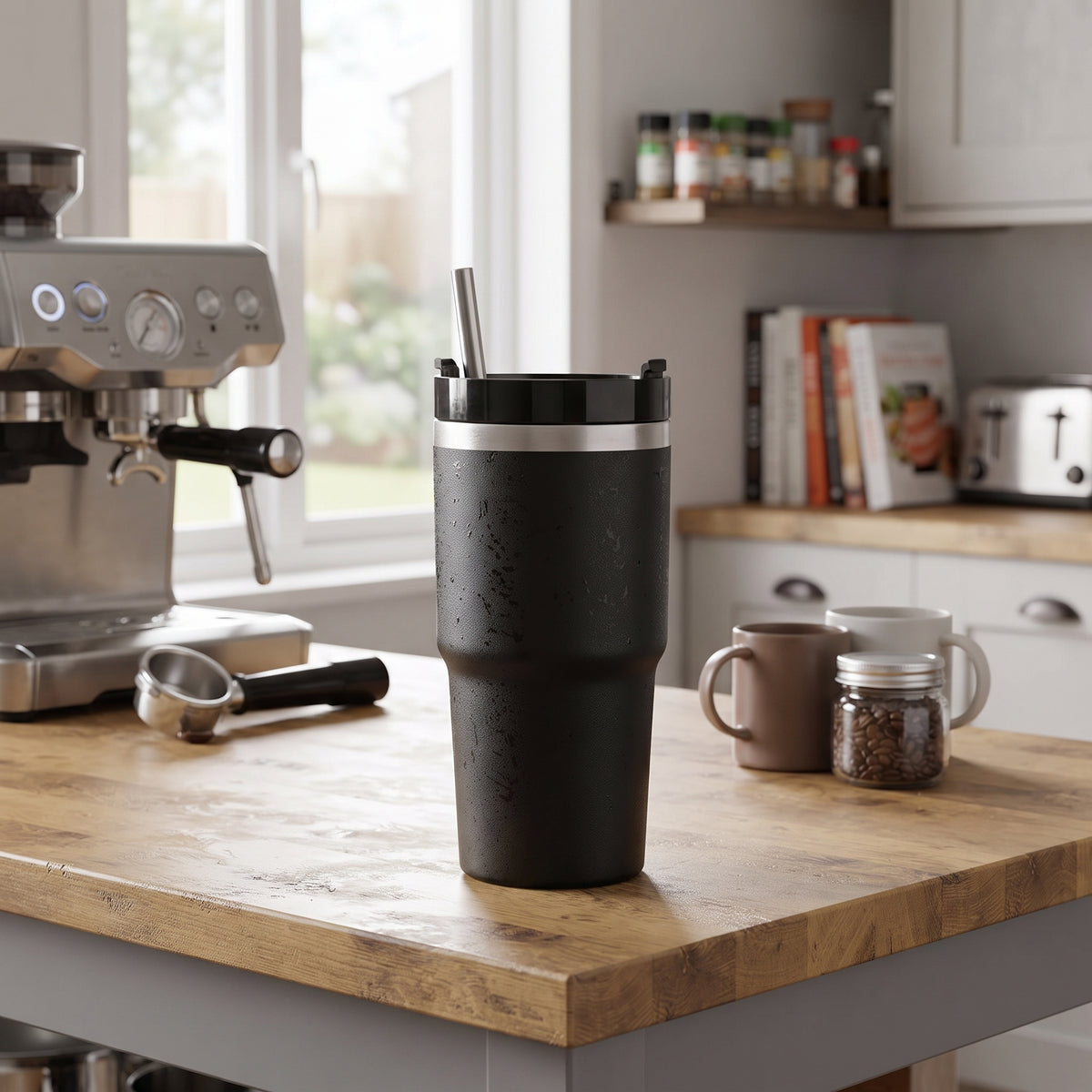 Stainless Steel Insulated Cup with Straw