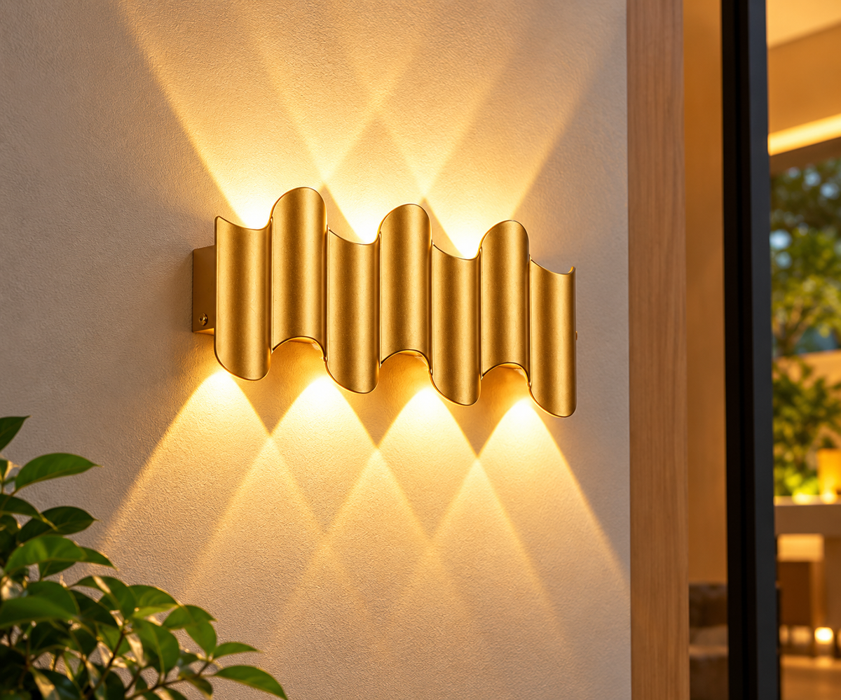 LED Outdoor Wall Lamp – Waterproof Up/Down Porch & Garden Light.