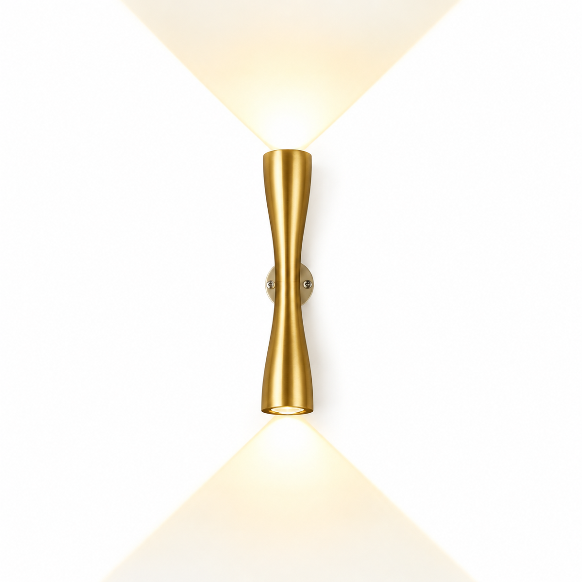 LED Wall Lamp - Waterproof Outdoor Light - Gold Acrylic Sconce for  Garden & Balcony.
