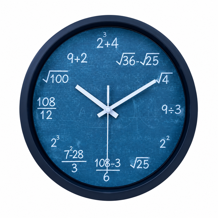 Mathematical Formula Design Wall Clock, Children's Educational