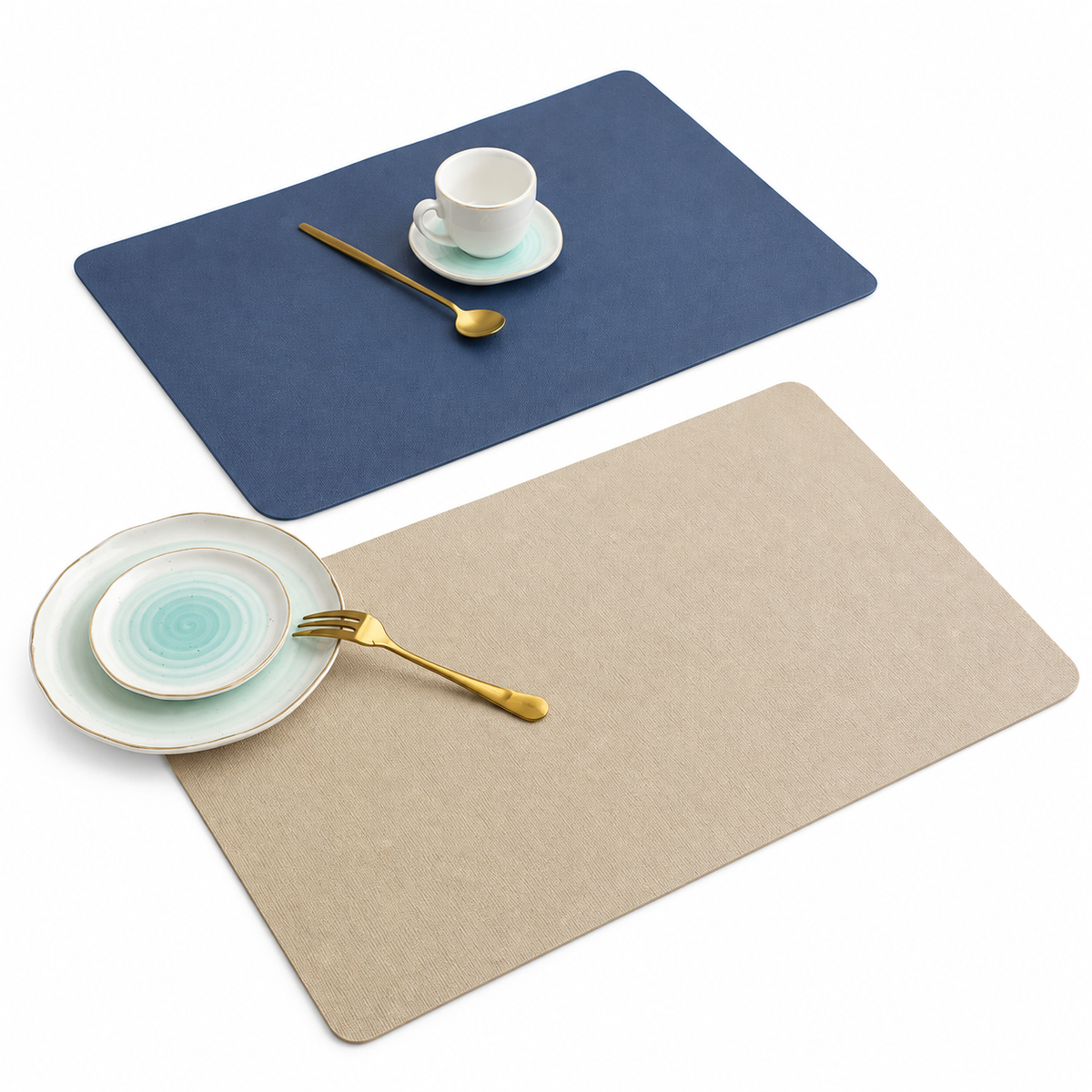Water & Oil-Proof - Double Layer Leather Table Mat