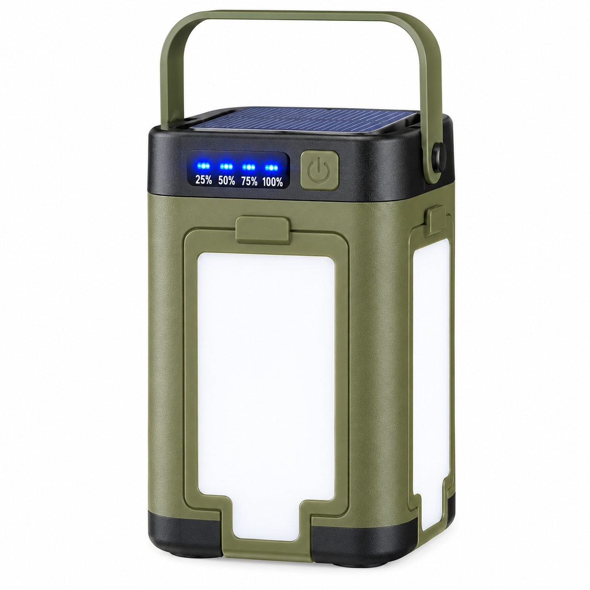 Foldable Rechargeable Tent Lamp with Power Bank