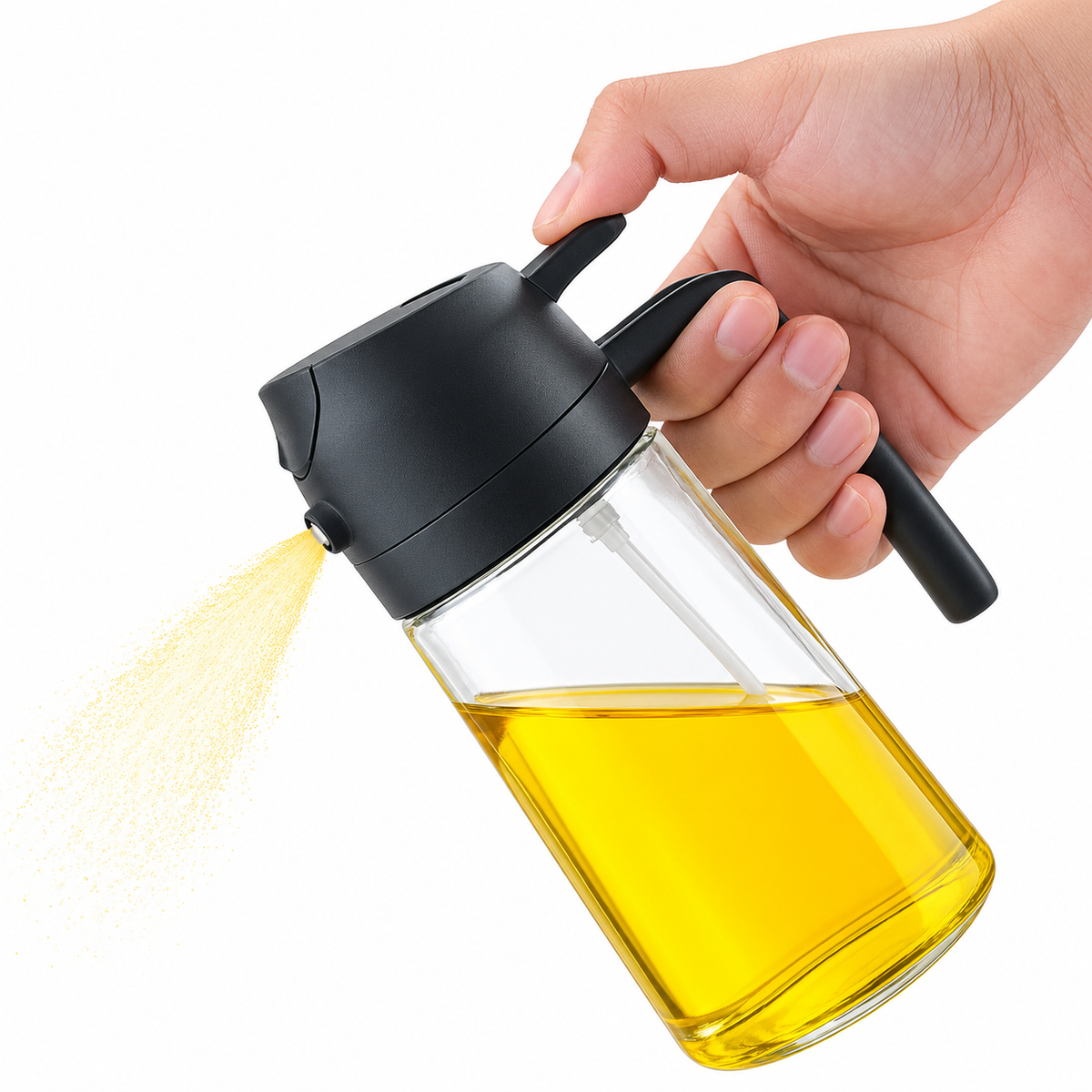 2-in-1 Oil Dispenser & Sprayer For Cooking