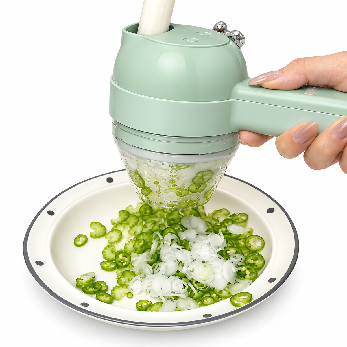 Electric Vegetable Cutter 4-in-1 Wireless Food Chopper