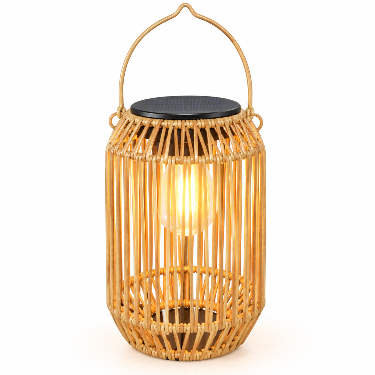 Boho Rattan Hanging Lights for Garden - LED Lighting