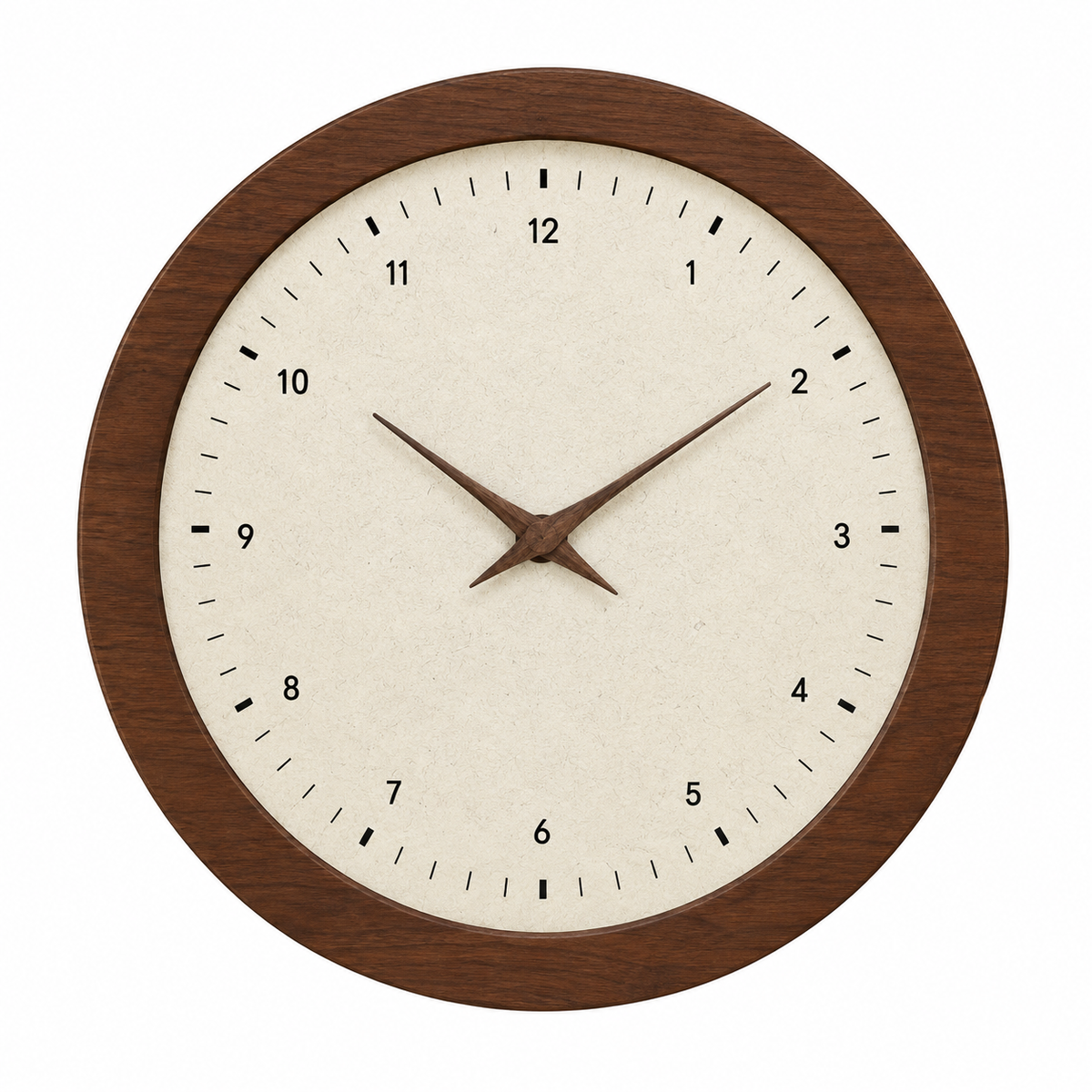French Ancient Style Crystal Porcelain Round Wooden Wall Clock