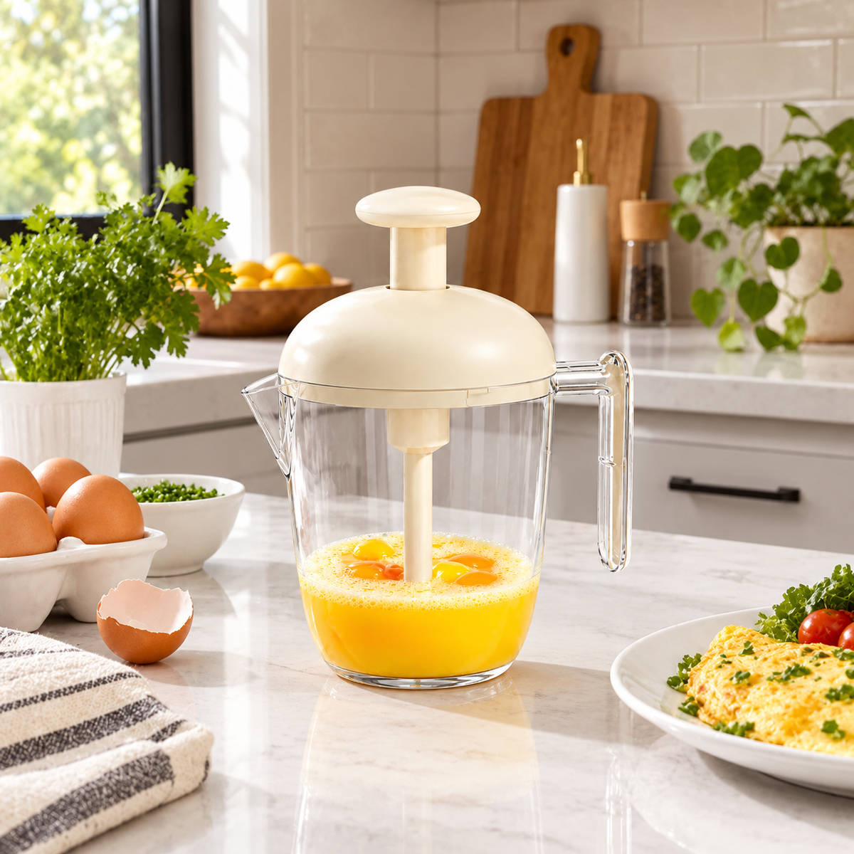 Manual Press-to-Mix Handheld Mixer