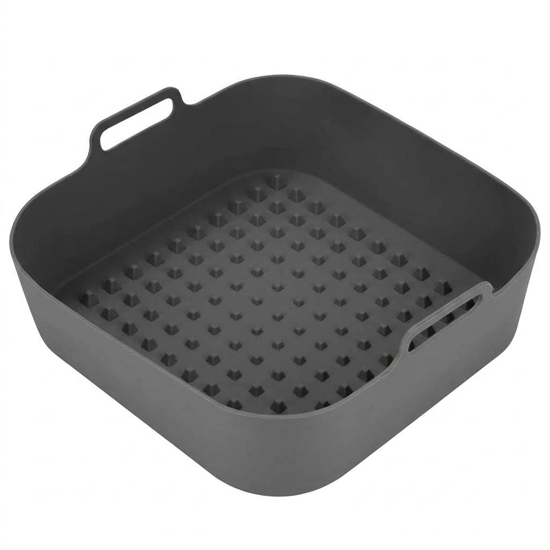 Reusable Silicone Air Fryer Liners – Square Basket Mat