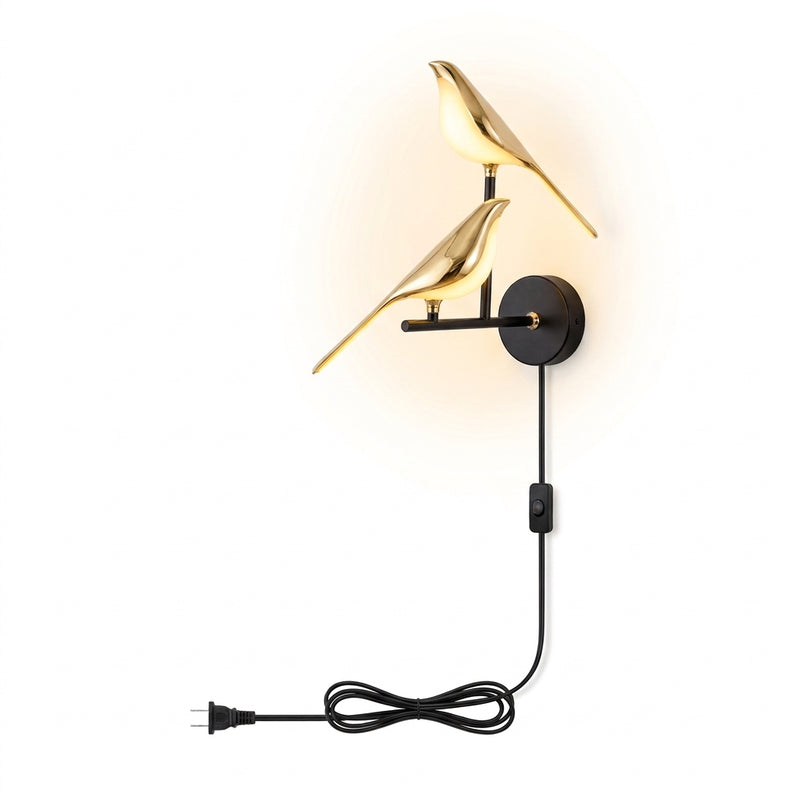 Magpie Bird Wall Lamp