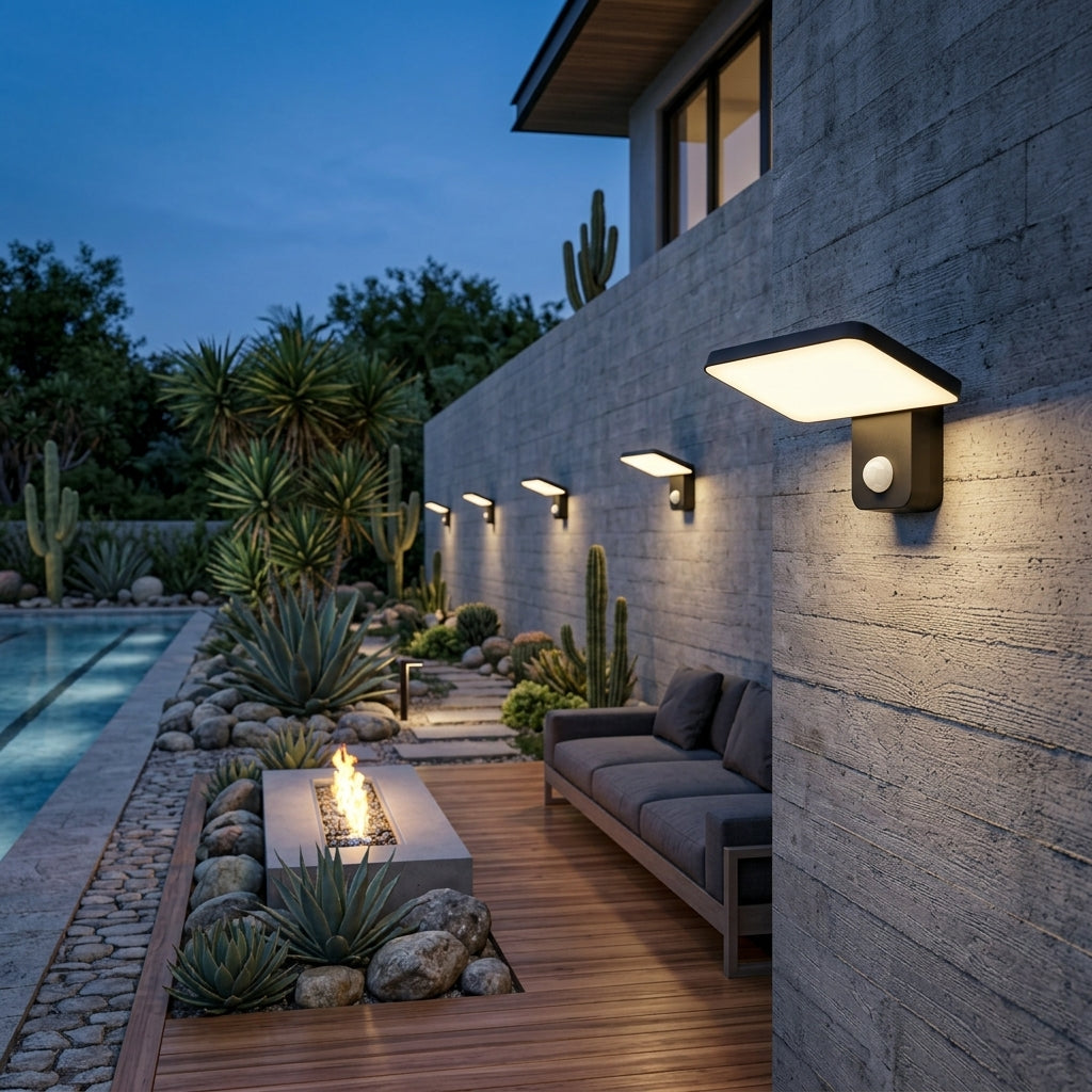 Waterproof LED Outdoor Wall Lamp with Motion Sensor