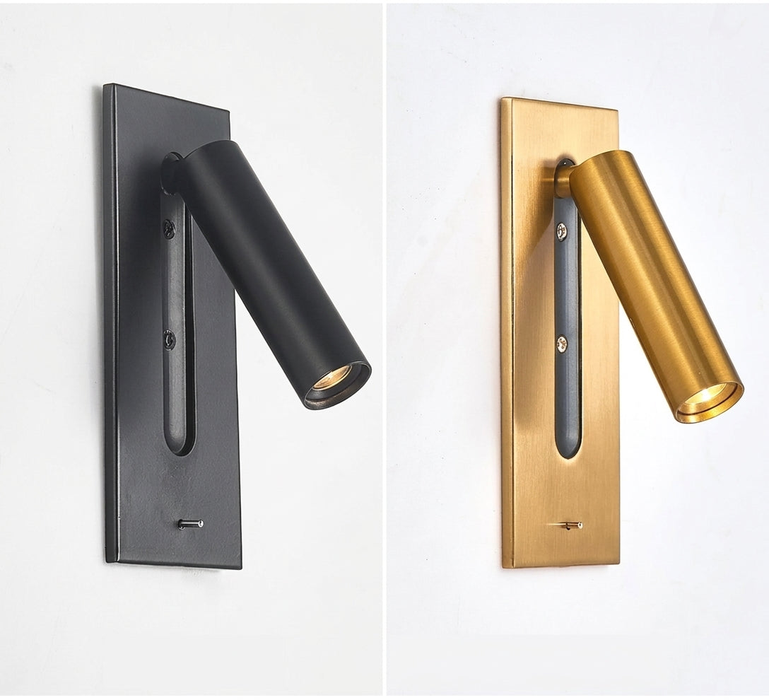 LED Wall Light with USB Charging – Rotating Folding Reading Lamp for Bedroom & Hotel Headboard.