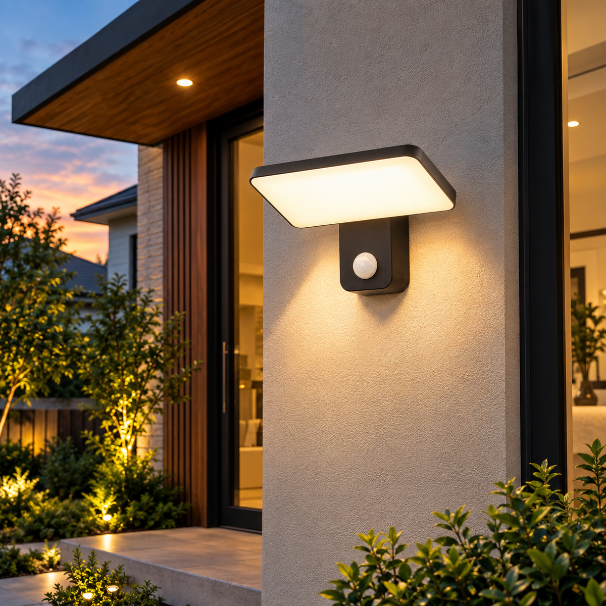 Waterproof LED Outdoor Wall Lamp with Motion Sensor
