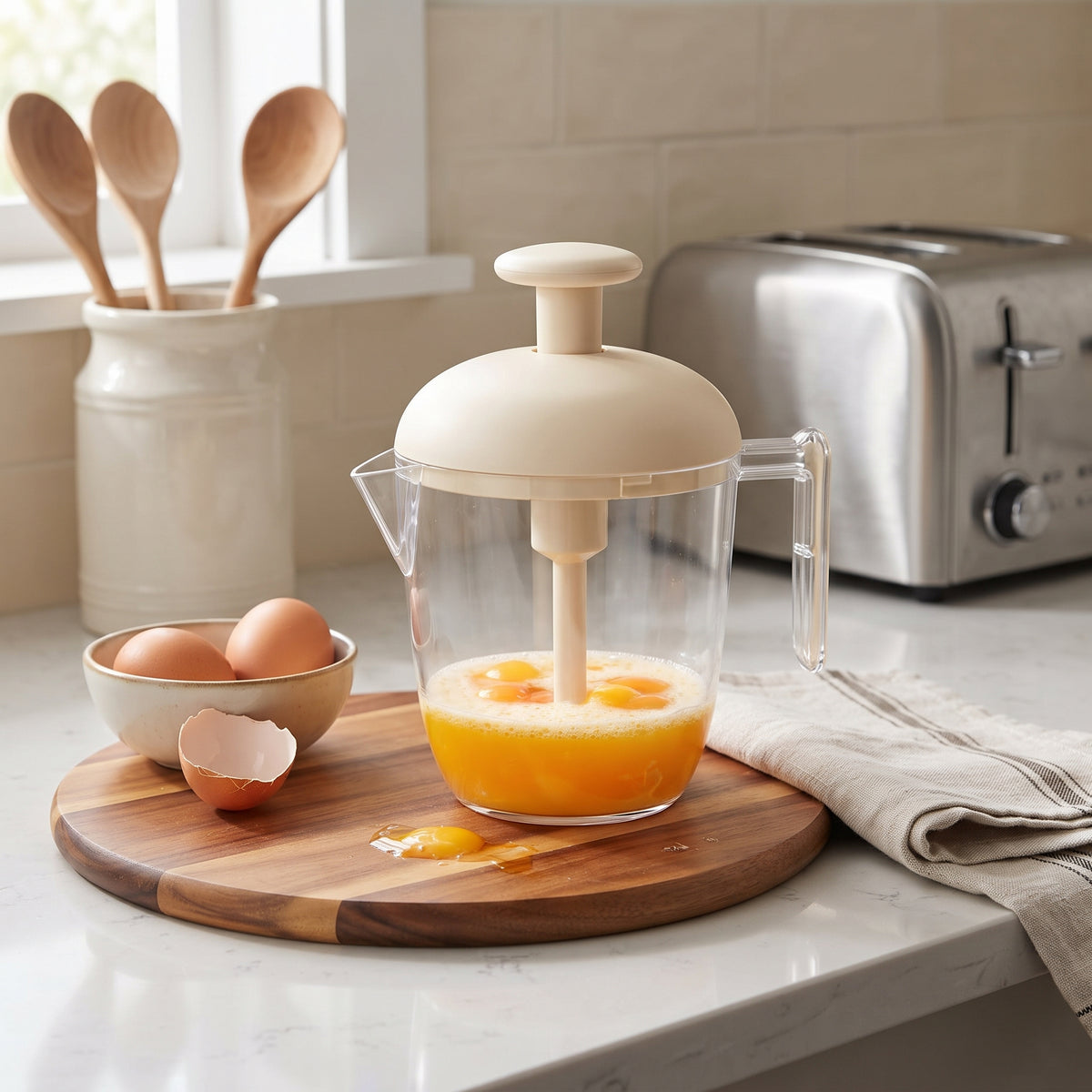 Manual Press-to-Mix Handheld Mixer