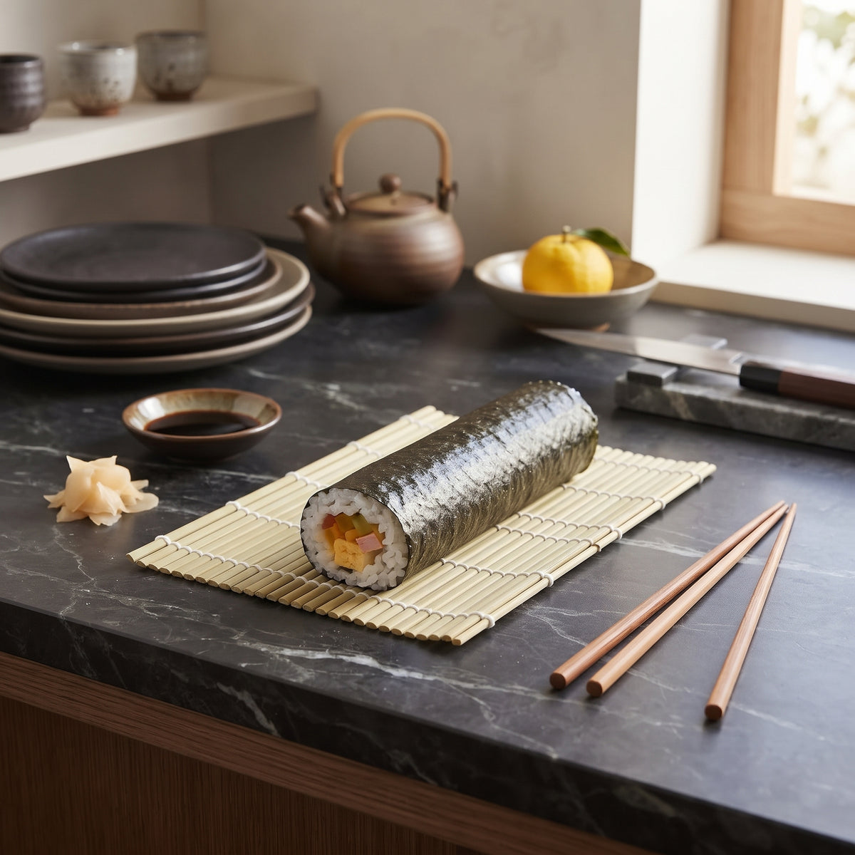 Bamboo Sushi Rolling Mat | Ducent Decor